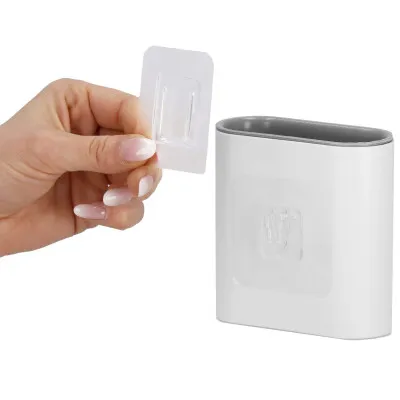 Silikónová štetka na záchod s nádobou SPRINGOS TB0018 biela