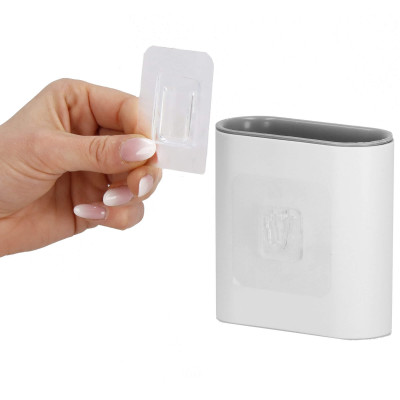 Silikónová štetka na záchod s nádobou SPRINGOS TB0018 biela