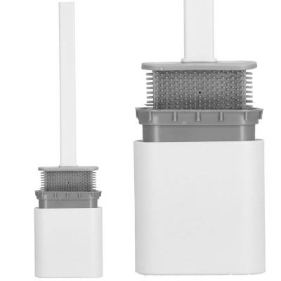 Silikónová štetka na záchod s nádobou SPRINGOS TB0018 biela