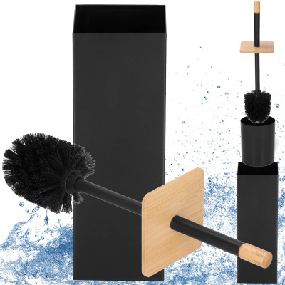 Štetka na záchod s nádobou SPRINGOS TB0020 čierna