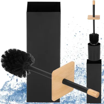 Štetka na záchod s nádobou SPRINGOS TB0020 čierna