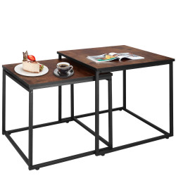 2x Konferenčný stolík SPRINGOS HF0024 hnedý