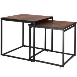 2x Konferenčný stolík SPRINGOS HF0024 hnedý