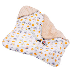 Zavinovačka do autosedačky obojstranná 77x77 cm SPRINGOS SUN béžová