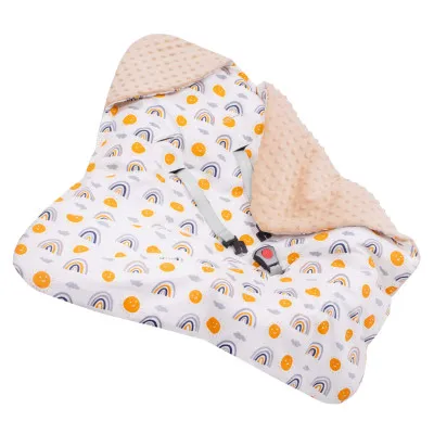 Zavinovačka do autosedačky obojstranná 77x77 cm SPRINGOS SUN béžová