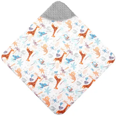 Zavinovačka do autosedačky obojstranná 77x77 cm SPRINGOS SAFARI sivá