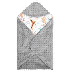 Zavinovačka do autosedačky obojstranná 77x77 cm SPRINGOS SAFARI sivá