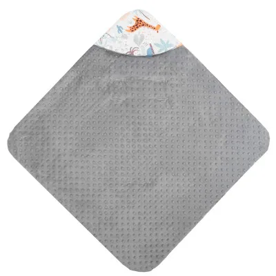 Zavinovačka do autosedačky obojstranná 77x77 cm SPRINGOS SAFARI sivá