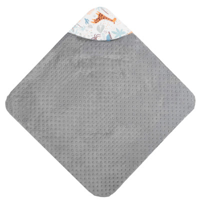 Zavinovačka do autosedačky obojstranná 77x77 cm SPRINGOS SAFARI sivá