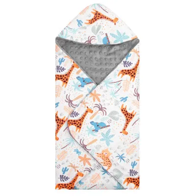 Zavinovačka do autosedačky obojstranná 77x77 cm SPRINGOS SAFARI sivá