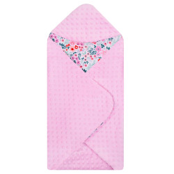 Zavinovačka do autosedačky obojstranná 77x77 cm SPRINGOS FLOWER ružová