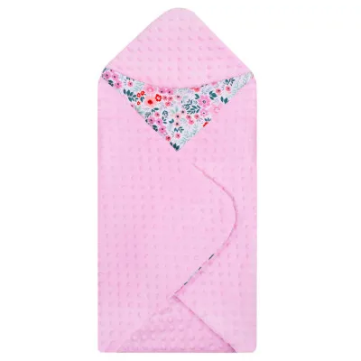 Zavinovačka do autosedačky obojstranná 77x77 cm SPRINGOS FLOWER ružová