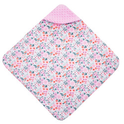 Zavinovačka do autosedačky obojstranná 77x77 cm SPRINGOS FLOWER ružová