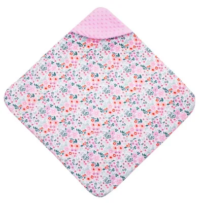 Zavinovačka do autosedačky obojstranná 77x77 cm SPRINGOS FLOWER ružová