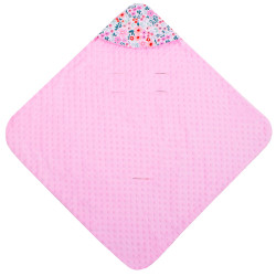 Zavinovačka do autosedačky obojstranná 77x77 cm SPRINGOS FLOWER ružová