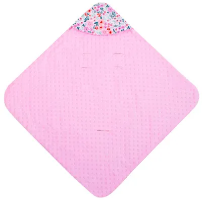 Zavinovačka do autosedačky obojstranná 77x77 cm SPRINGOS FLOWER ružová