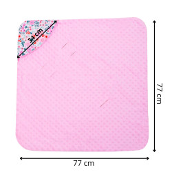 Zavinovačka do autosedačky obojstranná 77x77 cm SPRINGOS FLOWER ružová