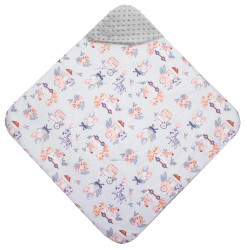 Zavinovačka do autosedačky obojstranná 77x77 cm SPRINGOS ZOO sivá