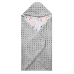 Zavinovačka do autosedačky obojstranná 77x77 cm SPRINGOS ZOO sivá