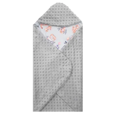 Zavinovačka do autosedačky obojstranná 77x77 cm SPRINGOS ZOO sivá