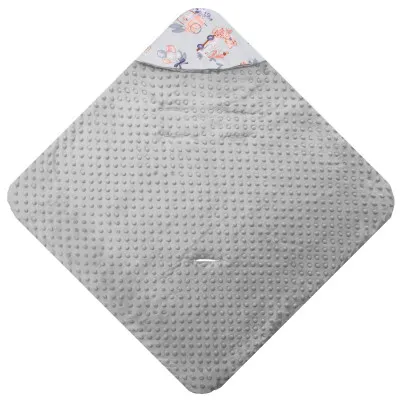 Zavinovačka do autosedačky obojstranná 77x77 cm SPRINGOS ZOO sivá