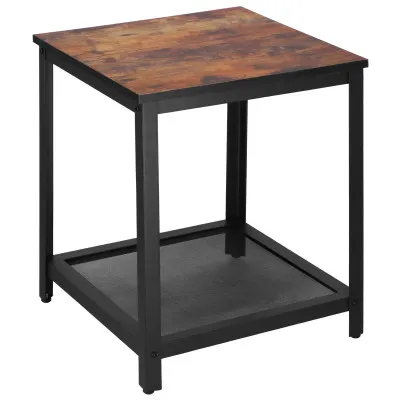 Konferenčný stolík 45x45x55 cm SPRINGOS HF0026 hnedý