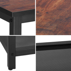 Konferenčný stolík 45x45x55 cm SPRINGOS HF0026 hnedý