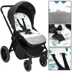 Podložka do kočíka obojstranná 78x37 cm SPRINGOS WILD