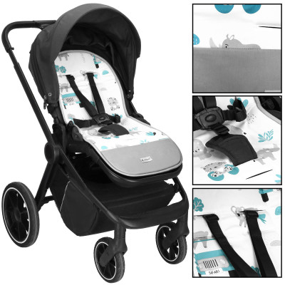 Podložka do kočíka obojstranná 78x37 cm SPRINGOS WILD