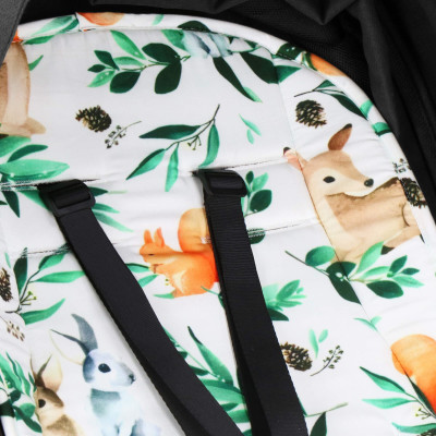 Podložka do kočíka obojstranná 78x37 cm SPRINGOS FOREST