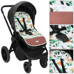 Podložka do kočíka obojstranná 78x37 cm SPRINGOS FOREST