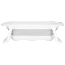 Vanička pre bábätko s teplomerom + podložka skladacia 40L SPRINGOS MIZZY sivá