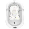 Vanička pre bábätko s teplomerom + podložka skladacia 40L SPRINGOS MIZZY sivá