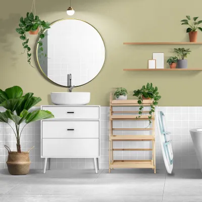 Vanička pre bábätko s teplomerom + podložka skladacia 35L SPRINGOS TINNIO modrá