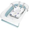 Vanička pre bábätko s teplomerom + podložka skladacia 35L SPRINGOS TINNIO modrá