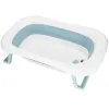 Vanička pre bábätko s teplomerom + podložka skladacia 35L SPRINGOS TINNIO modrá