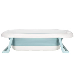 Vanička pre bábätko s teplomerom + podložka skladacia 35L SPRINGOS TINNIO modrá