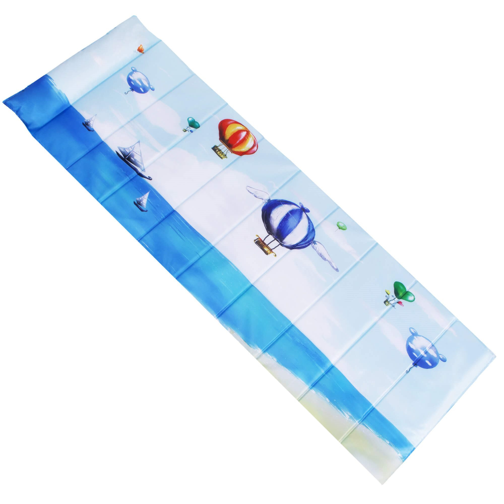 Plážové lehátko s vankúšom 180x60 cm SPRINGOS PM0014 modré