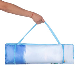 Plážové lehátko s vankúšom 180x60 cm SPRINGOS PM0014 modré