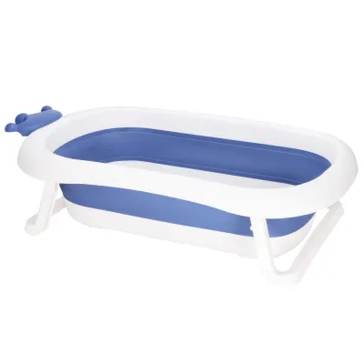Vanička pre bábätko skladacia 40L SPRINGOS CROWN modrá