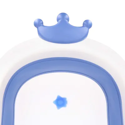 Vanička pre bábätko skladacia 40L SPRINGOS CROWN modrá