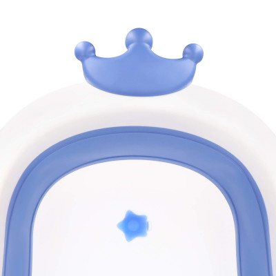 Vanička pre bábätko skladacia 40L SPRINGOS CROWN modrá