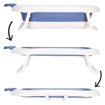 Vanička pre bábätko skladacia 40L SPRINGOS CROWN modrá