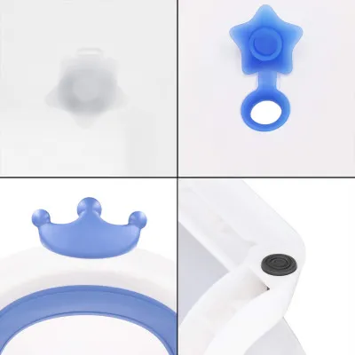 Vanička pre bábätko skladacia 40L SPRINGOS CROWN modrá