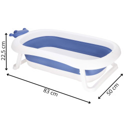 Vanička pre bábätko skladacia 40L SPRINGOS CROWN modrá
