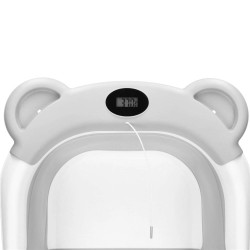 Vanička pre bábätko s teplomerom skladacia 27L SPRINGOS BAMBINA šedá