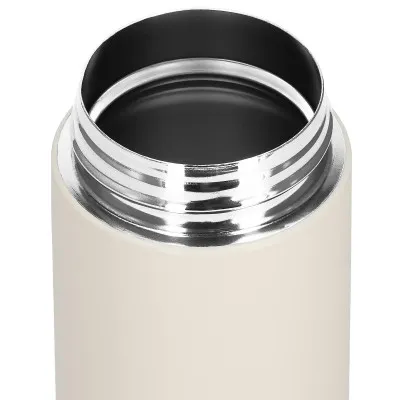 Nerezová termoska s teplomerom 420 ml SPRINGOS THERMOS krémová