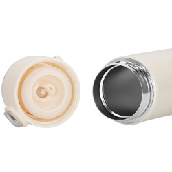 Nerezová termoska s teplomerom 420 ml SPRINGOS THERMOS krémová