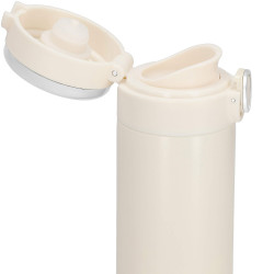 Nerezová termoska s teplomerom 420 ml SPRINGOS THERMOS krémová