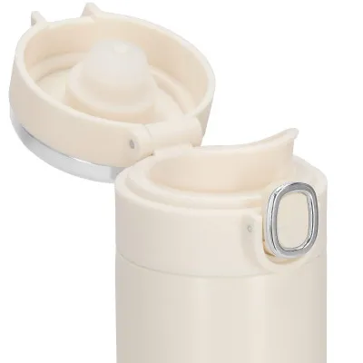 Nerezová termoska s teplomerom 420 ml SPRINGOS THERMOS krémová